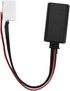 Acouto Car Radio Adapter Cable, Black Plastic 12Pin Bluetooth Module Wireless Radio Stereo Aux Cable Adapter