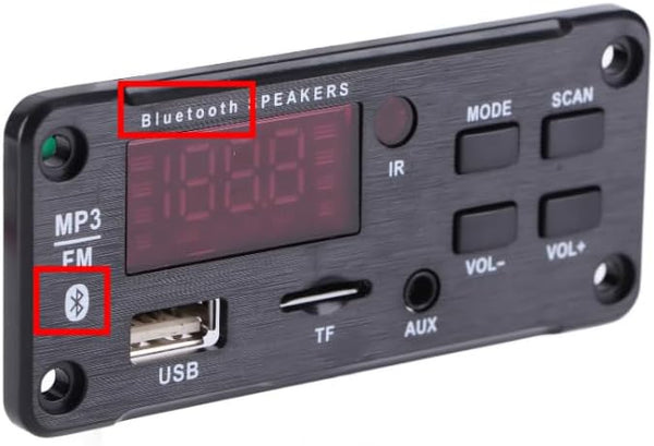 DC 6V 12V Bluetooth Decoder Board, KIMISS Bluetooth 5.0 MP3 Module with Remote Control