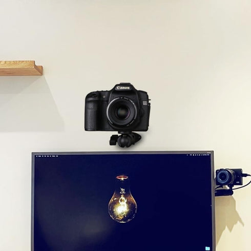 Universal Wall Mount Bracket with 1 Inch Ball Mount Connector for Security Camera, Baby Monitor, Action Camera, DSLR