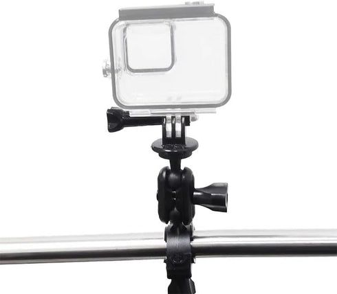 Reflex Camera 1/4"-20 360, 360 Bike Motorcycle Handlebar Mount Bracket Pivot Arm Adapter for Go Pro, Insta DJI Osmo