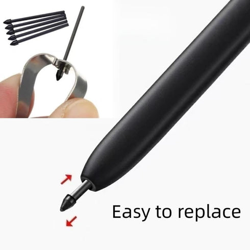 2 Pack S Pen Replacement for Galaxy Tab S6 Lite/S7/S8/S9, Stylus Pen + 5 Tips/Nibs (Without Bluetooth) (Gray)