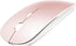 Rechargeable Bluetooth Mouse, Wireless for MacBook/MacBook Air/Pro/iPad, Laptop/Notebook/PC/iPad/Chromebook (Pink)