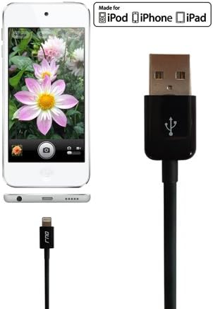 RND 1.5FT Apple Certified Lightning to USB Cable for iPhone, iPad, iPod - Black (Xs, XR, 8, Pro, Air, Mini)