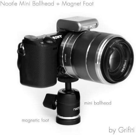 GRIFITI Nootle Magnetic Foot, 1/4 20 Threaded Magnet Base for Mini Ball Head, Camera, Phone Holders, Accessories