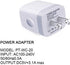 Muti Port USB Wall Charger, Sicodo 3.1Am Universal Travel Power Plug Adapter for iPhone and Samsung