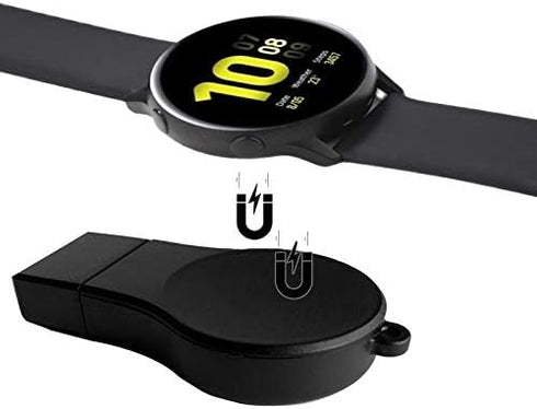 Portable USB Wireless Car Charger Keychain for Samsung Galaxy Watch 4/5, 5 Pro, Classic, 3, Active & Active2