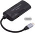 xiwai DC Power 5.5x2.5mm 5.5x2.1mm Input to 100W Dual Type C USB-C and Type-A Output PD Emulator Trigger Charge Cable