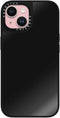 CASETiFY Mirror Case for iPhone 15 - Black On Black, Reflective, 4.9ft Drop Protection, Compatible with MagSafe