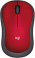 Logitech M185 Wireless Mouse, 2.4GHz with USB Mini Receiver, 12-Month Battery Life, 1000 DPI Optical Tracking, Ambidextrous, Compatible with PC, Mac, Laptop - Red by Logitech