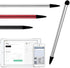 GMBYLBY 2-in-1 Capacitive Resistive for Touch Screen Pen for All for Touch Screen Tablets Phones Silver Black Pen