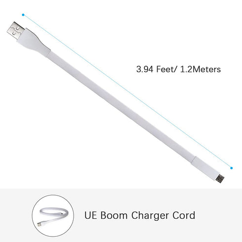 Cord Replacement for UE Boom Charger, 1.2m USB Charging Cable for Logitech Ultimate Ears Boom 3/MEGABOOM 3/UE