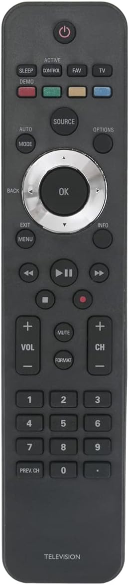 URMT42JHG003 Replacement Remote for Philips TV Models 47PFL6704D/F7, 42PFL6704D/F7, 32PFL6704D/F7