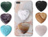 Black Lava Stone Heart Phone Grip - Essential Oil Diffuser Collapsible Holder for Smartphone and Tablet