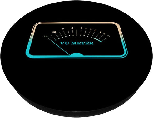 Sound Engineer VU Meter Analog Audio Technician Music Mixer PopSockets Swappable PopGrip