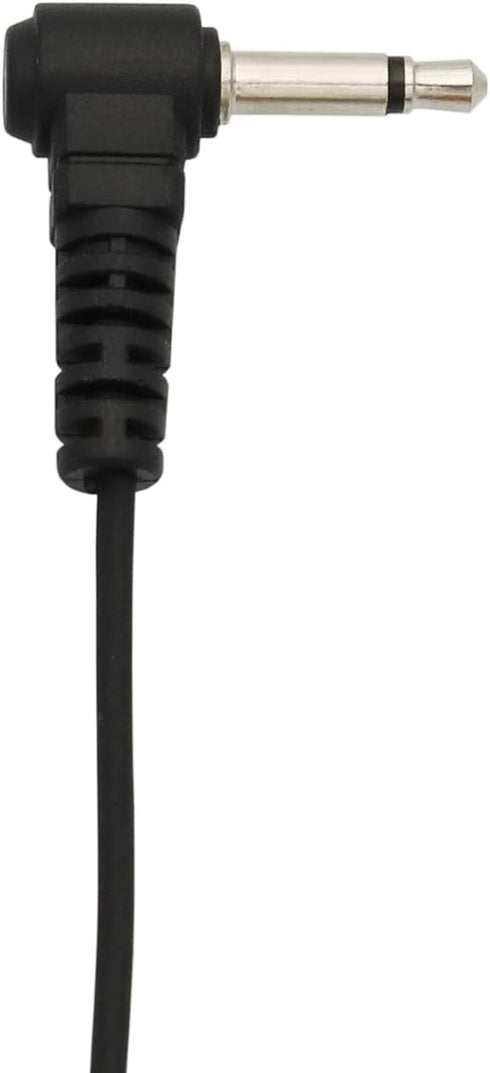 3.5mm Receiver/Listen ONLY Surveillance Acoustic Tube Earpiece Headset - 2 Pack with Medium Earmolds