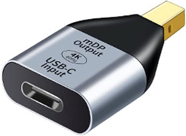 NFHK USB-C Type C Female Source to Mini Displayport DP HDTV Adapter, 4K 60hz 1080p for Tablet, Phone & Laptop