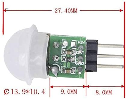 HC-SR312 AM312 Mini PIR Human Body Motion Sensor Module, Pyroelectric Infrared Distance Detector, Pack of 5