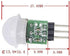 HC-SR312 AM312 Mini PIR Human Body Motion Sensor Module, Pyroelectric Infrared Distance Detector, Pack of 5
