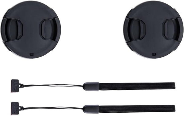 2-Pack 37mm Front Lens Cap Cover with Deluxe Cap Keeper for Olympus 14-42mm 1:3.5-5.6 EZ Kit Lens on OM-D EM10 Mark III