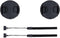 2-Pack 37mm Front Lens Cap Cover with Deluxe Cap Keeper for Olympus 14-42mm 1:3.5-5.6 EZ Kit Lens on OM-D EM10 Mark III