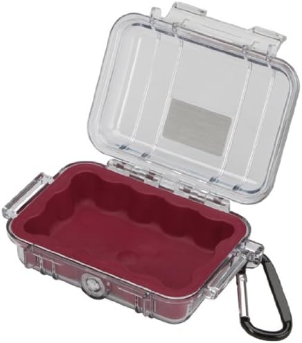 Pelican 1010 Micro Case (Red/Clear) (1010-028-100)