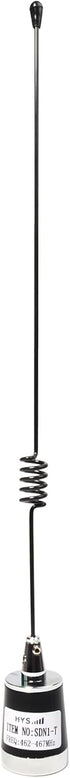 HYS 17.7inchs 462-467Mhz 460-470Mhz Long Range Pretuned Low-Profile UHF Whip NMO Antenna for Midland Motorola GMRS