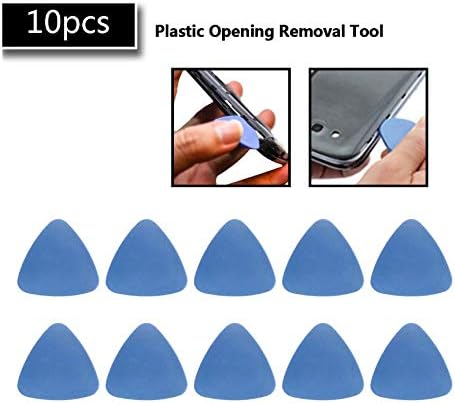 10 Pieces Universal Triangle Plastic Pry Opening Tool - Compatible with iPhone, Galaxy, Pixel for LCD Disassembly