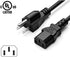BestCH 1850W 1915 1925W 3010e 4100 4200W AC Power Cord Cable Plug for Epson PowerLite Projector