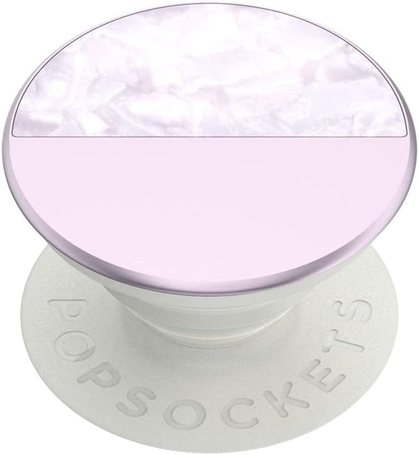 PopSockets Phone Grip with Expanding Kickstand, Chrome PopGrip - Lilac