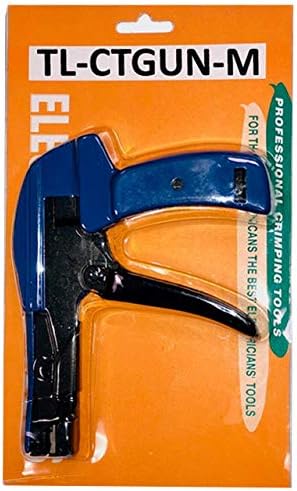 Electriduct Cable Tie Gun Zip Tie Cutting and Fastening Tool with Adjustable Tension for Nylon Cable Ties, Flush Cut