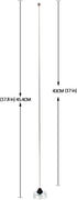 HYS TC-HC152V 2-Meter 136-174Mhz Amateur Antenna ham Band VHF NMO Antenna