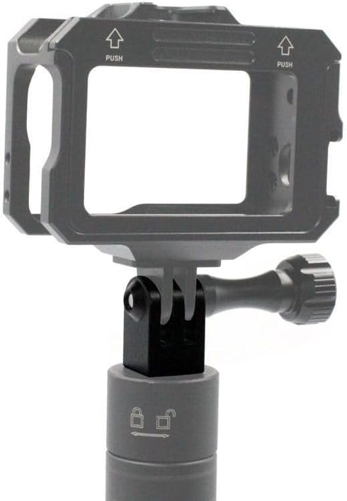 ThtRht 2 Pack 1/4"-20 360 Action Camera Tripod Mount Adapter with Threaded Socket Thumb Screws Phone Tripod Aluminum