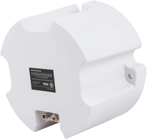 Monoprice ABS Back Enclosure (Pair) for PID 4103, 6 1/234 Ceiling Speaker White