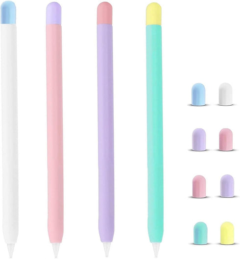 JNSA 4 Pack iPencil 1 Sleeve Cover Silicone Holder Compatible with Apple Pencil
