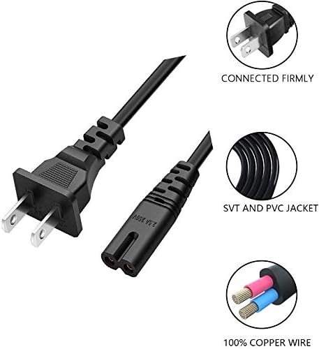 LC-E8E Cord AC Power Cord Compatible with Canon LC-E8E LC-E8C LC-E8 LC-4E CA-920 CB-5L LP-E8,Nikon MH-61 MH-62 MH-63 MH-64 MH-65 Battery Charger