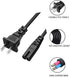 LC-E8E Cord AC Power Cord Compatible with Canon LC-E8E LC-E8C LC-E8 LC-4E CA-920 CB-5L LP-E8,Nikon MH-61 MH-62 MH-63 MH-64 MH-65 Battery Charger