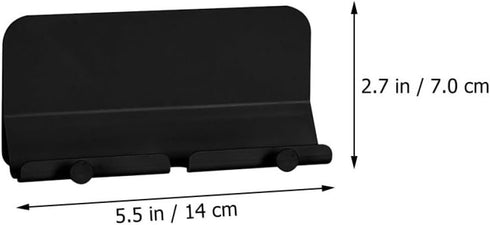 VILLCASE Wall-Mounted Adhesive Phone Holder with Hook, Mobile Phone Charging Stand Organizer for Bedroom and Kitchen