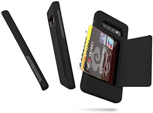 Asuwish Phone Case for Samsung Galaxy S10e with Tempered Glass Screen Protector and Card Holder Slot