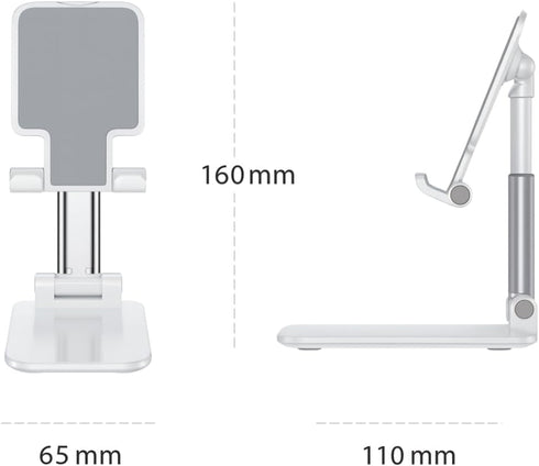 Essential Aura 16 15 14 13 12 11 S25 S24 Premium Adjustable Cell Phone Stand, Foldable Desk Phone Holder for iPhone Pro