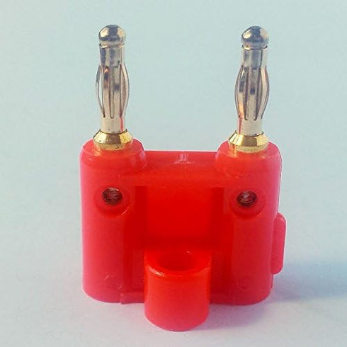 CESS Dual 2-Way Speaker Banana Male Plug Cable Connectors - Banana Dual Plug (10 Pack) by CESS