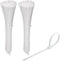 KOOWIN 200 Pack Bulk Medium Nylon Plastic Cable Zip Ties, 8 Inch Wire Wraps, White