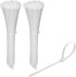 KOOWIN 200 Pack Bulk Medium Nylon Plastic Cable Zip Ties, 8 Inch Wire Wraps, White