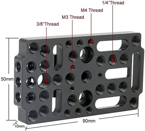 NICEYRIG Switching Plate Cheese Easy Plate for Camera, Applicable Railblocks, Dovetails, Short Rods