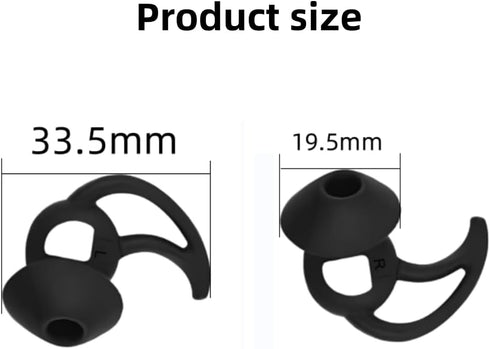 Earbud Replacement Tips Silicone Earbud Cover Tips Compatible with Bose StayHear Max Tips Kit Compatible with QuietComfort I Earbuds Earphones Cover 3 Pairs L Size