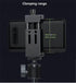 3 1/4" Port,360Rotation Aluminum Metal Phone Tripod Mount with Cold Shoes & Arca Cell Phone Tripod Adapter for Phone