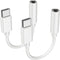 USB C to Headphone Jack, 2PCS Premium USB C to 3.5mm Audio Adapter, Compatible with Samsung S20/S20+/S20 Ultra, Pixel