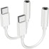 USB C to Headphone Jack, 2PCS Premium USB C to 3.5mm Audio Adapter, Compatible with Samsung S20/S20+/S20 Ultra, Pixel