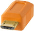 Tether Tools TetherPro USB 2.0 to USB Micro-B 5-Pin Cable | High Visibility Orange | 15 Feet (4.6 m)