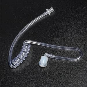 UAYESOK 2 Pack Replacement Acoustic Coil Tube Universal Clear Transparent Surveillance Kit for Walkie Talkie Acoustic