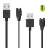 Kissmart Charger for Garmin Venu Sq 2/2/2 Plus/2S/3/3S - Charging Cable Cord with Green Anti Dust Plug (2Pack, 3.3ft)